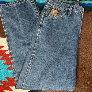 Cinch Classic Medium Was Non-distressed Blue Denim Jeans EUC